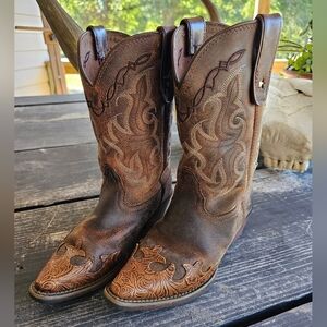 Tony Lama Girls Boots Size 2D